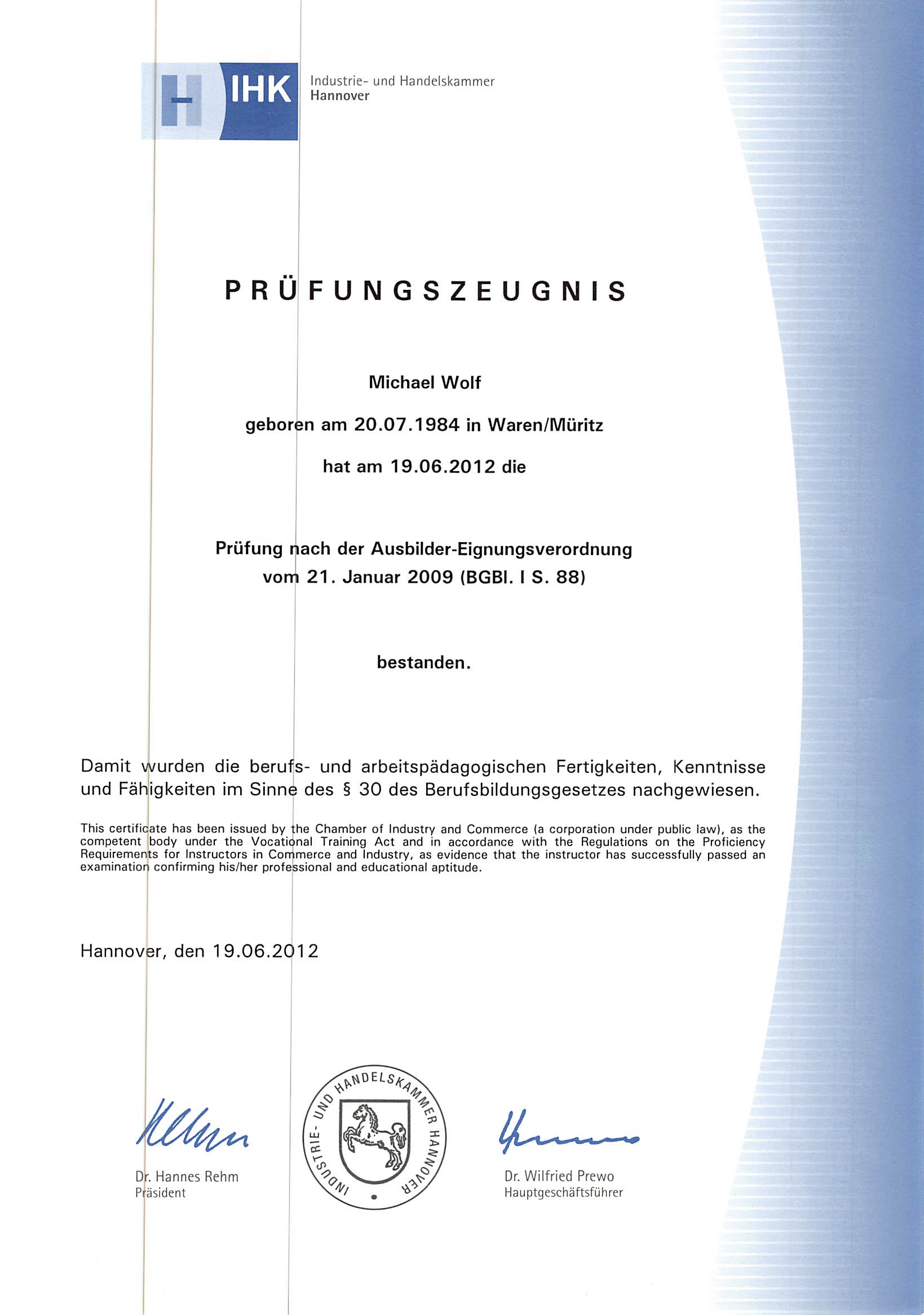 Ausbilder Eignung IHK Ausbilder Eignung IHK